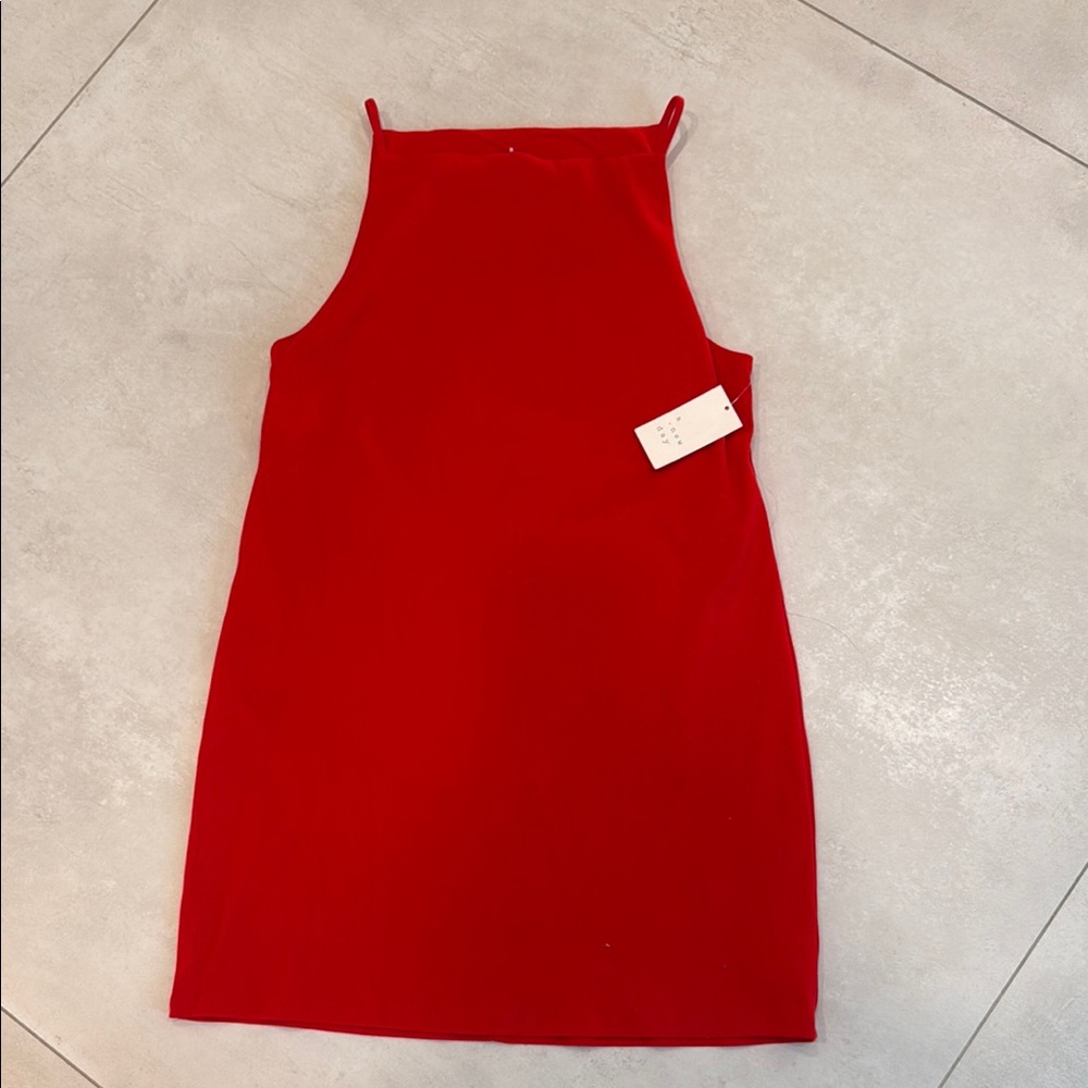 Red Sleeveless Dress